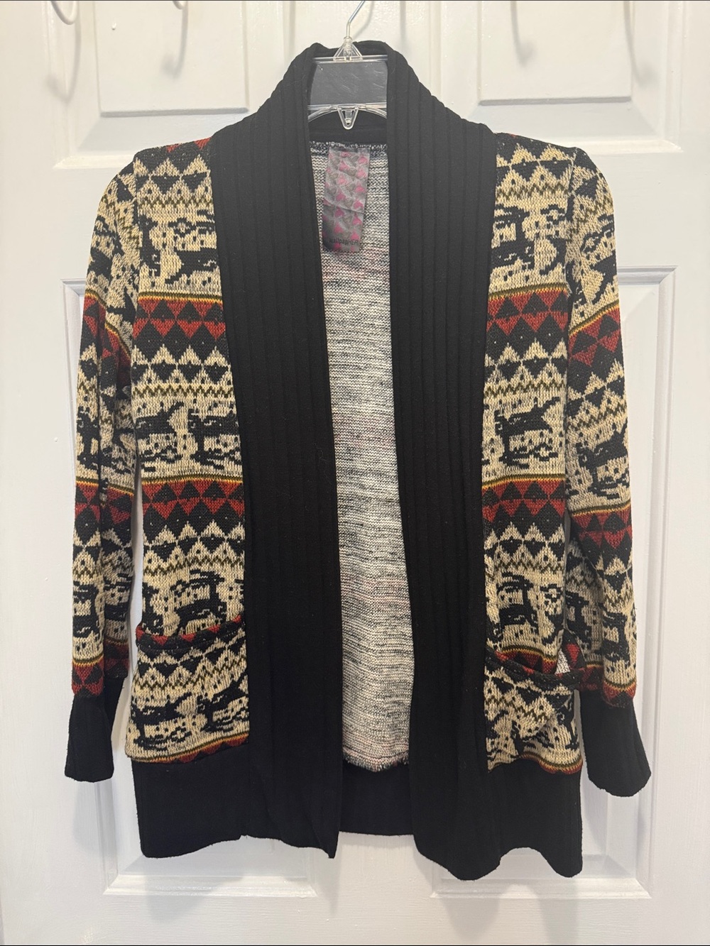 wallpapHER Aztec print open front cardigan